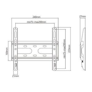 Super Economy Fixed TV Wall Mount | TVB-48