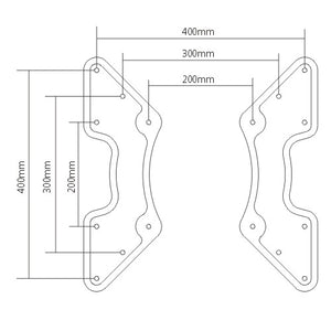 400x400 VESA Extension Plate | TVB-111