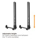 Versatile Soundbar Bracket with Non-Slip Base Holder | TVB-108