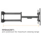 Extra Long Arm Full-Motion TV Wall Mount | TVB-79