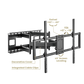Heavy Duty TV Wall Mount 120 inch | TVB-121